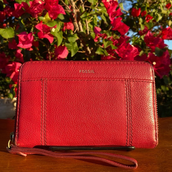 FOSSIL Zip Around Wallet Wristlet - Picture 6 of 6